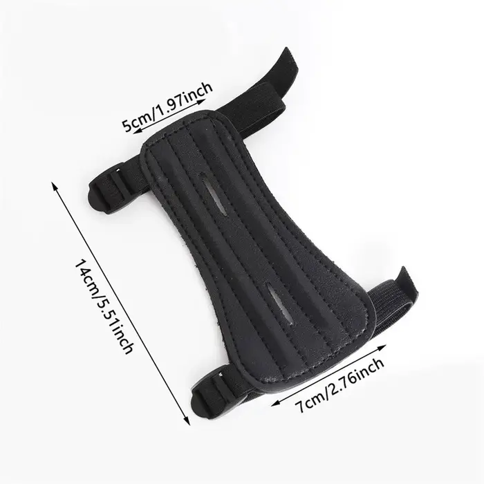Équipement de tir à l'arc en cuir, Protection des bras, avant-bras, arc réglable en toute sécurité, 