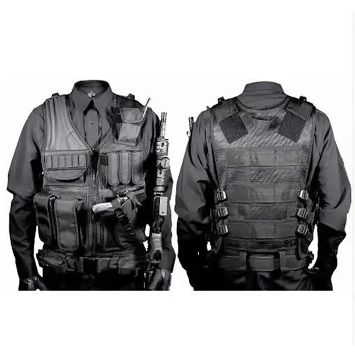 Gilet tactique Molle réglable en polyester 600D pour jeux CS, airsoft, paintball et chasse occasions spéciales