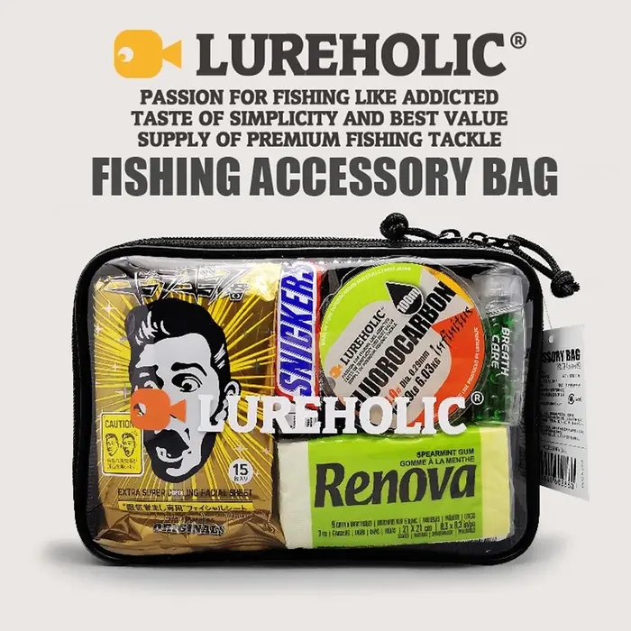 LUREHOLIC – sac d'accessoires de pêche au leurre, sac de rangement étanche, matériel de pêche, Pvc T