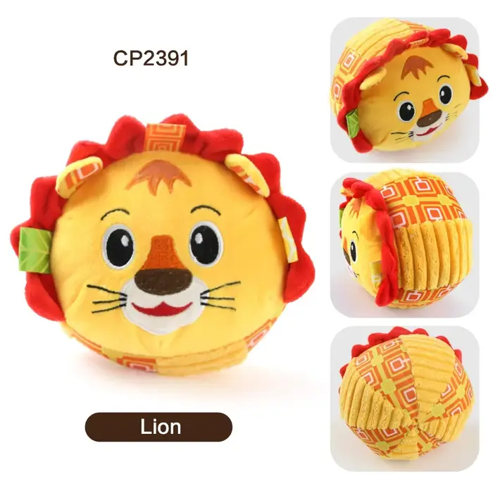 Boules en rotin en fourrure douce pour chien en peluche, jouets vocaux, jouets interactifs pour anim