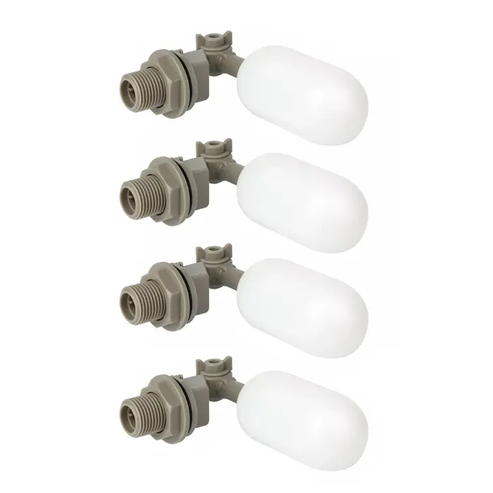 Kit de vanne à flotteur en plastique avec bras réglable pour réservoir d'eau pour bétail autocontrôlé et automatisé