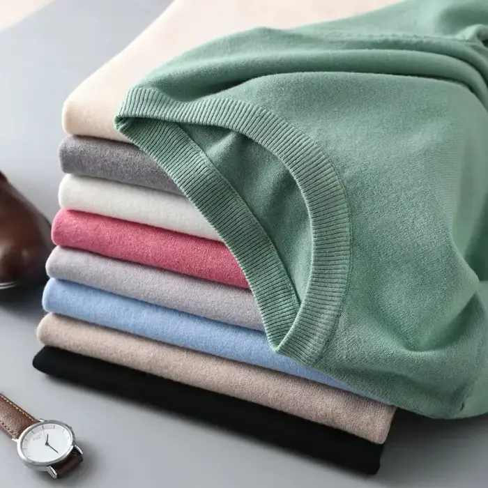 T-shirt en laine mérinos super fine pour hommes