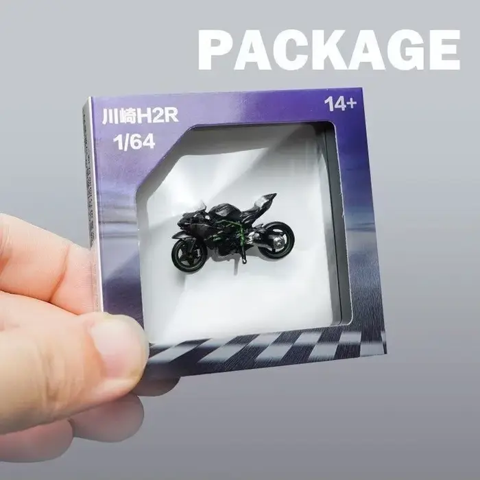 Modèle miniature de moto H2R 1:64, édition limitée, simulation, collection, ornement, moto artisanal