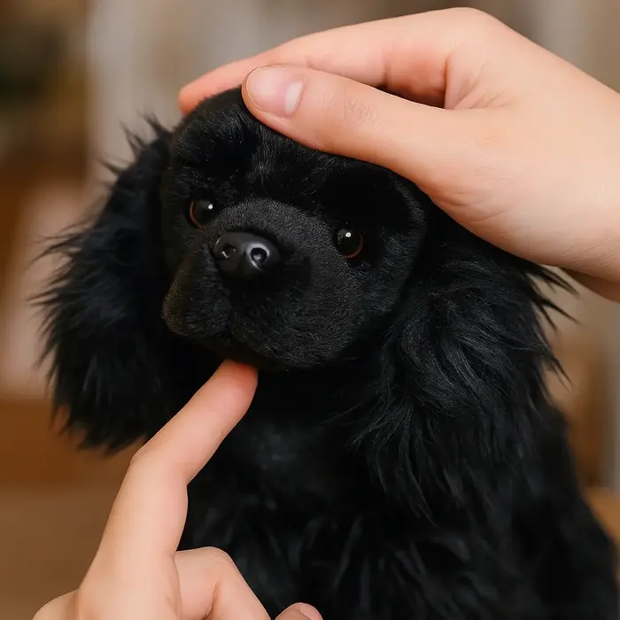 Jouet en peluche Cocker Spaniel anglais réaliste