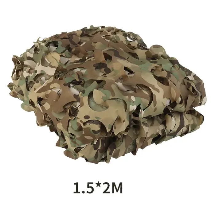 Filet camouflage chasse montagne, anti-UV 1.5x2m pour camping tactique outdoor