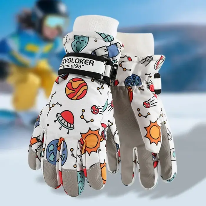 Gants de ski doublés imperméables