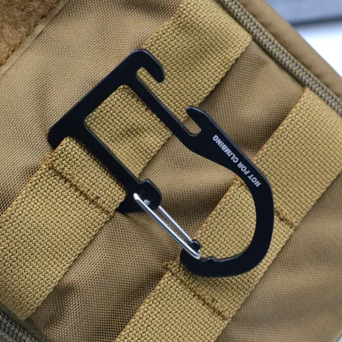 Boucle tactique Woojin en alliage d'aluminium - Crochet détachable rapide ultra-léger pour équipement de chasse outdoor