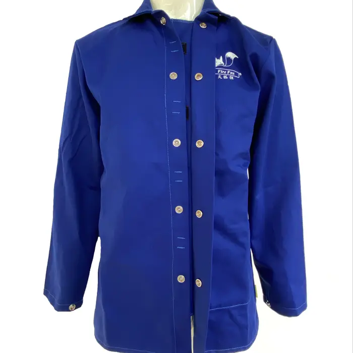 Vêtements de soudage ignifuges, combinaison en coton FR, vestes de soudage, vêtements en coton Fire 