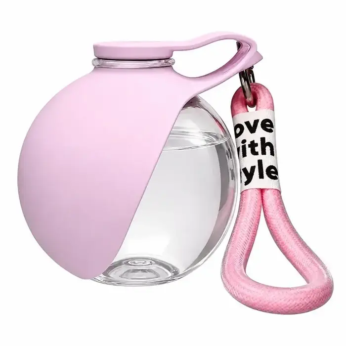 Bouteille d'eau pour chien anti-reflux haute capacité, anti-fuite, portable, avec bol en silicone pl