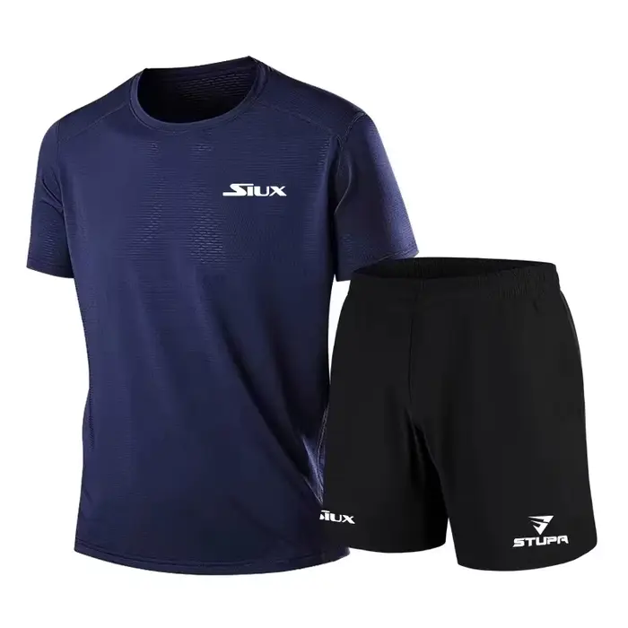 Vêtements de sport décontractés pour hommes, tendance été, respirants et à séchage rapide, ensemble 