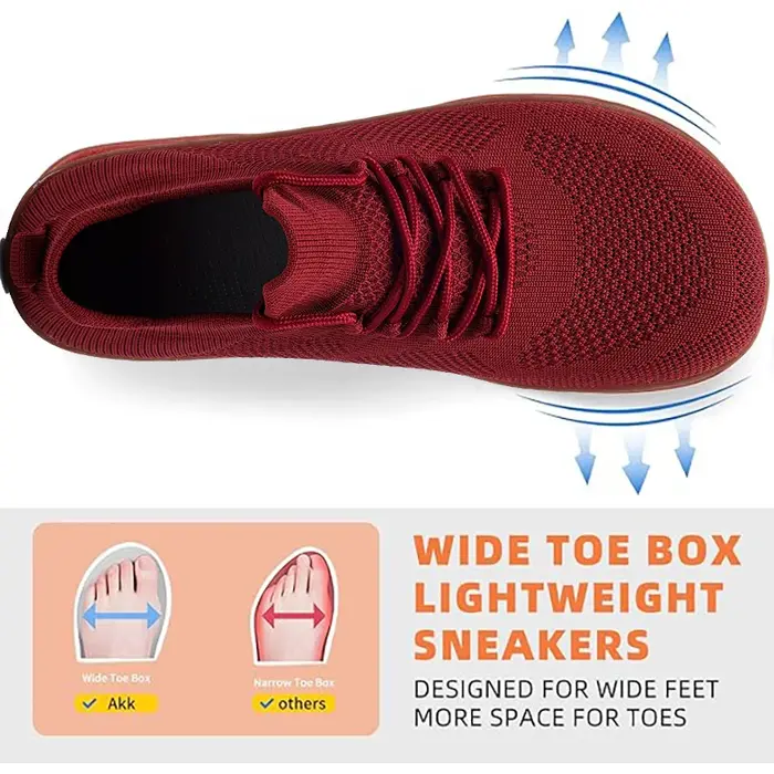 Chaussures pieds nus minimalistes unisexes, légères et respirantes, semelles zéro, chaussures de cou