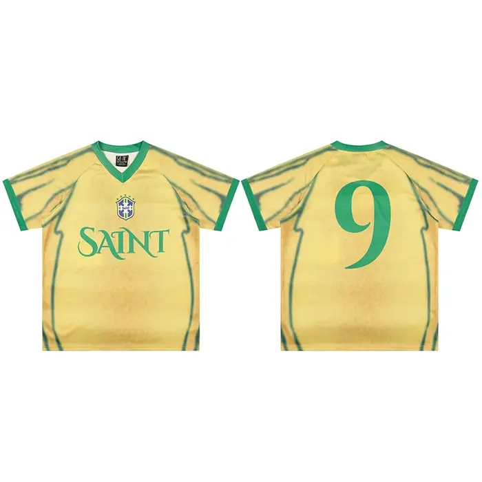 T-shirt SAINT d'été pour hommes et femmes, maillots polyvalents, style streetwear hip-hop, t-shirts 