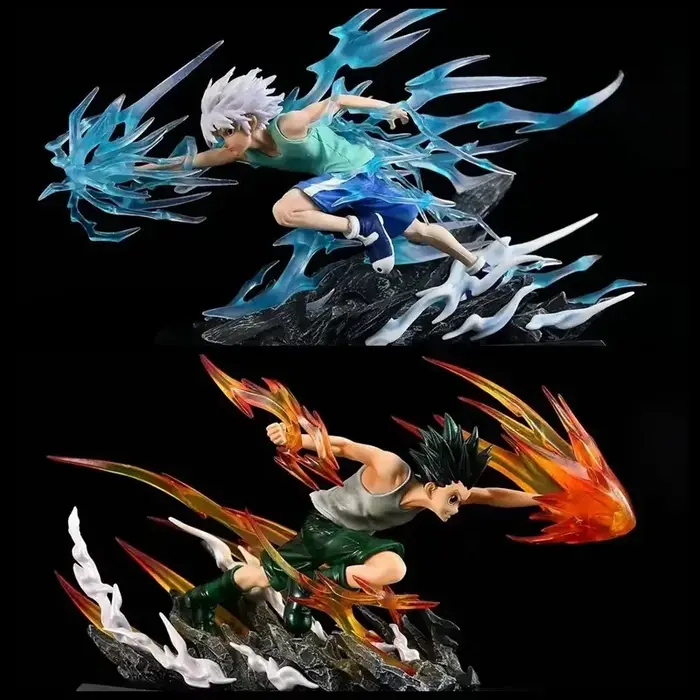 Figurine PG Gon Killua en position de sprint édition limitée Hunter x Hunter statuette anime modèle de collection cadeau pour fans de manga occasions spéciales