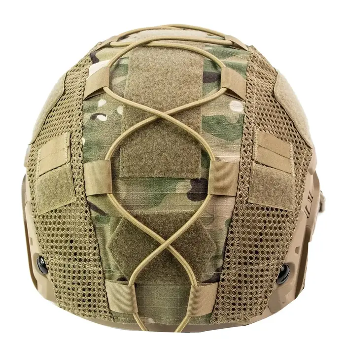 Housse casque tactique 1000D nylon pour chasse airsoft avec cordon élastique réglable