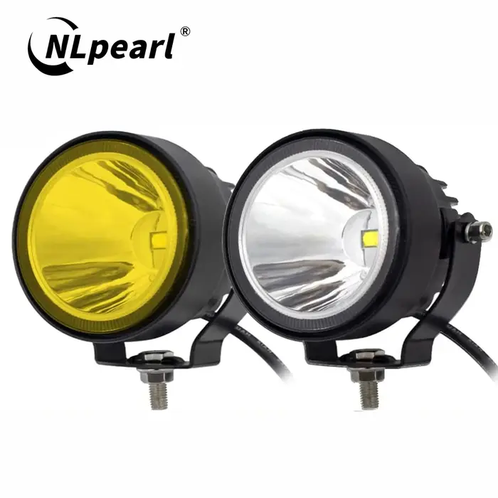 NLpearl 4 pouces Led lampe de travail blanc jaune Spot barre d'inondation 12V 24V 4x4 phares antibro