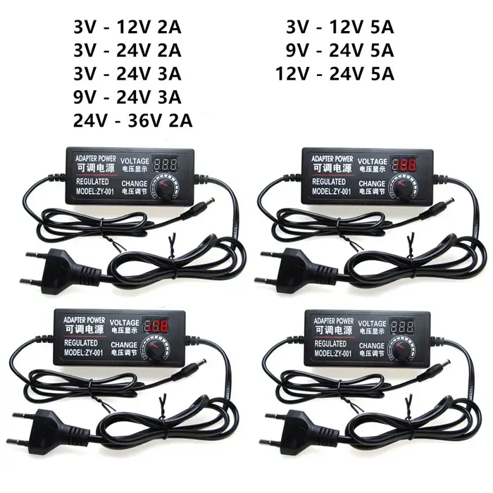 Adaptateur d'alimentation AC DC 3V 5V 9V 12V 24V, transformateur de fonte 1A 2A 5A 10A 220V à 12V 24