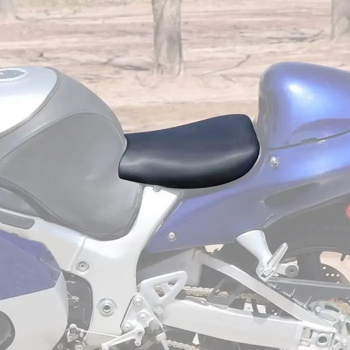 Siège conducteur pour moto noire Suzuki Hayabusa GSX1300R 1999 – 2007