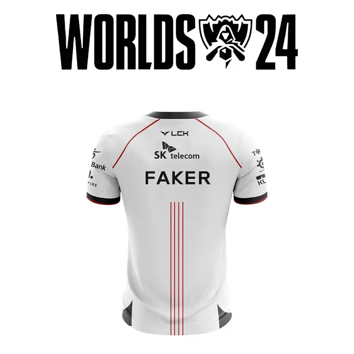 Uniforme de l'équipe Esports T1, T-shirt de la ligue des légendes, maillot de la finale mondiale, je