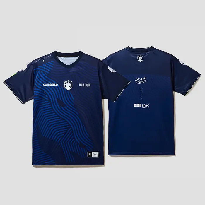 Team Liquid DOTA2 Esports Team Jersey Uniforme d'entraînement T-shirt de sport à séchage rapide Haut