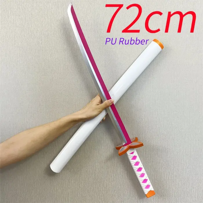 Épées Kochou Kanae de 72 cm assemblées Ver. Démon Slayer Katana personnage jeux de rôle armes jouets épée sécurité PU