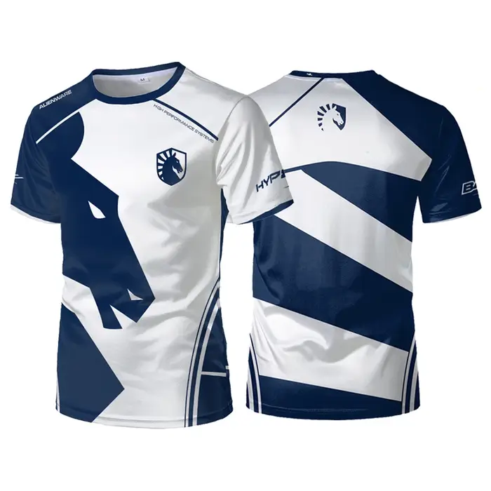Liquid Team Team Uniformes CS:GO E-sports Compétition Entraînement Costumes Hommes Sports T-shirts R