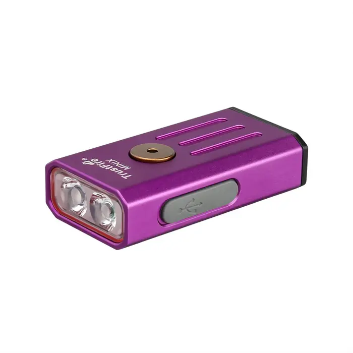 Mini lampe de poche LED aste USB, porte-clés, lampe UV, lumière rouge, comparaison de couleurs, cade