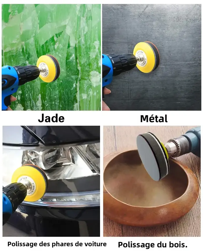 Disques de ponçage floqués humides et secs