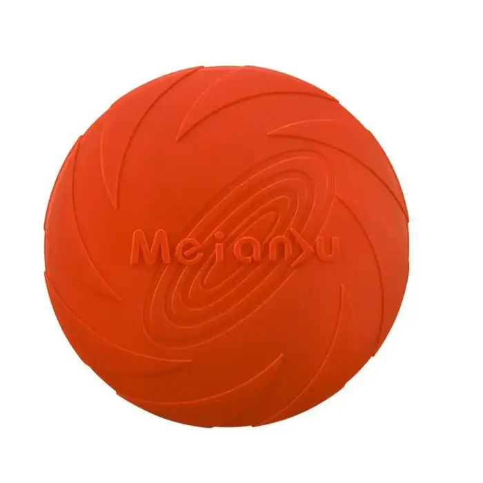 Jouet frisbee pour chien en caoutchouc résistant aux morsures, jouet flottant pour l'entraînement, l
