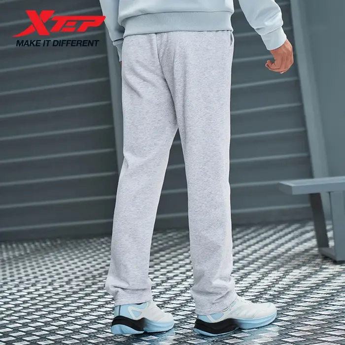 Xtep pantalons en tricot pour hommes hiver doux respirant pantalon à la mode rétro bas confortable 8