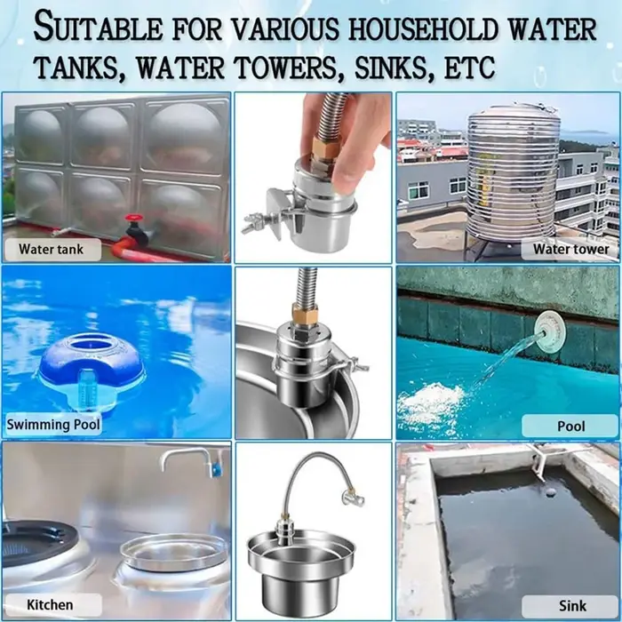 Vente vanne flotteur controle niveau eau acier inoxydable 304 autoinstallation gestion d'eau robuste et durable occassions utilitaires