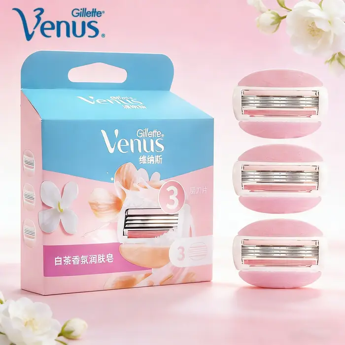 Lames de rasoir Gillette Venus ComfortGlide au thé blanc pour femmes, recharges de rasoir à 3 lames,