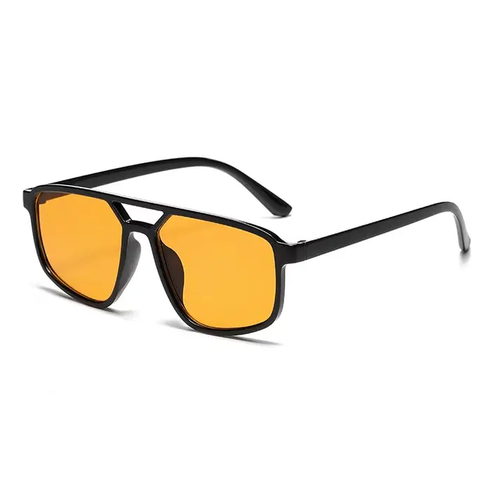 Lunettes vintage double pont dégradé randonnée camping - Style unisexe tendance