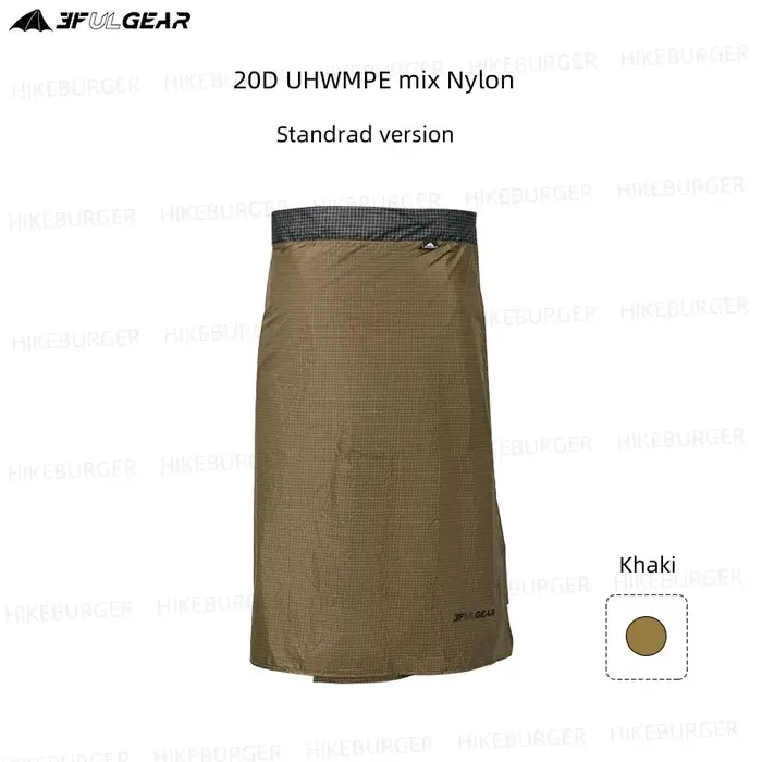 3F UL GEAR Kilt de pluie extérieur ultraléger UHWMPE Camping jupe de pluie 115g imperméable coupe-ve