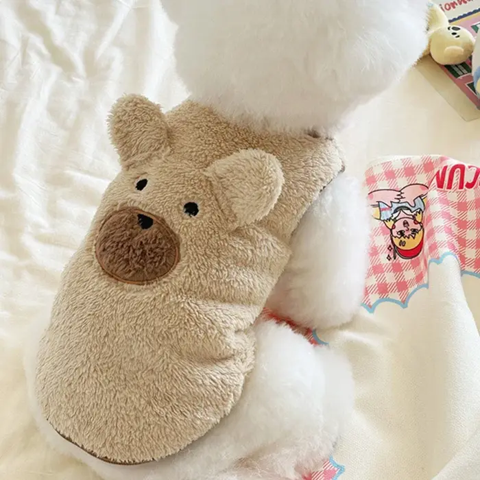 1.5-11.5kg hiver chien vêtements doux en peluche ours