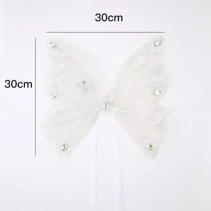 Décoration dorsale lumineuse pour chien, motif papillon, pour vêtements d'été de chiot, pour petits 