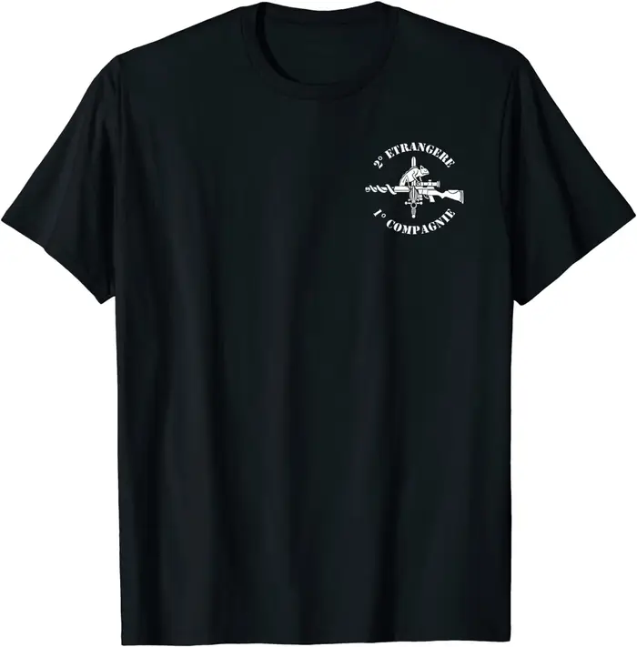 T-shirt de sniper des forces spéciales de la légion étrangère française Été Coton À Manches Courtes O-cou Hommes