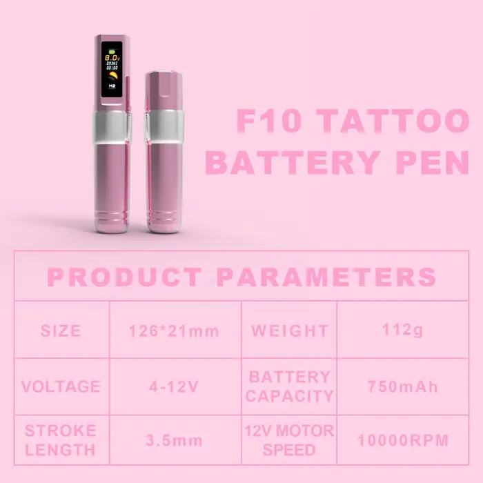 Machines à tatouer professionnelles avec batterie, pistolets à tatouer F6, moteur sans balais, sans 