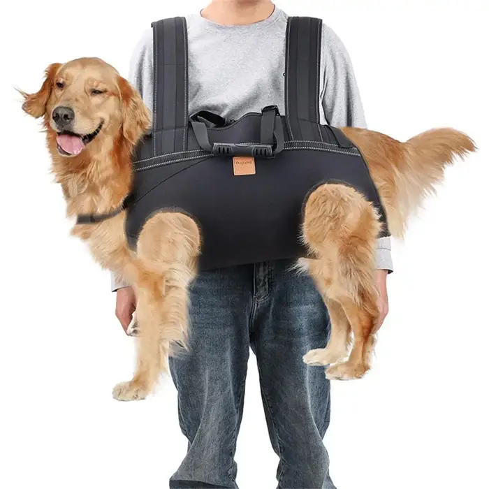 Sac à dos de transport pour grand chien, porte-chien intégral avec poignée, harnais de levage pour c