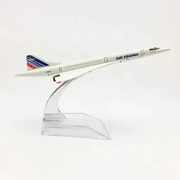Nouveau modèle d'avion Concorde de 16 cm en alliage métallique moulé sous pression, avion de la Comp