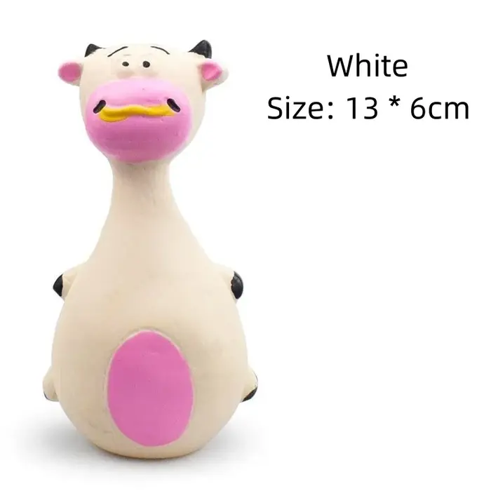 Jouets en Latex pour chiens, son grinçant, éléphant/vache, Animal à mâcher, jouets vocaux en caoutch