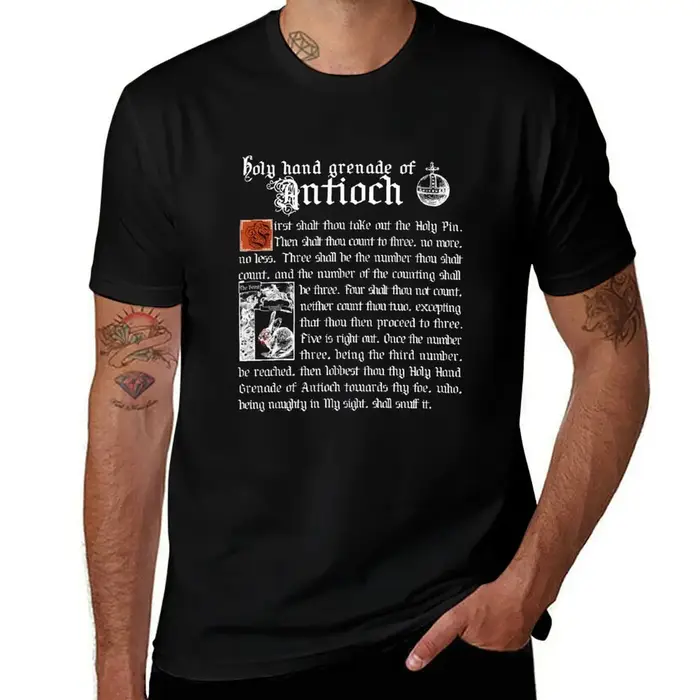 Sainte grenade d'Antioch saint graal T-Shirt chemises de créateurs chemise personnalisée t-shirt drô