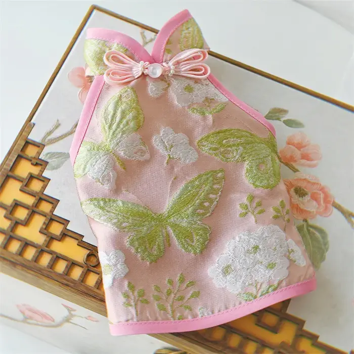 Costume Cheongsam de style chinois pour animaux de compagnie, tenue de princesse, Costume national v