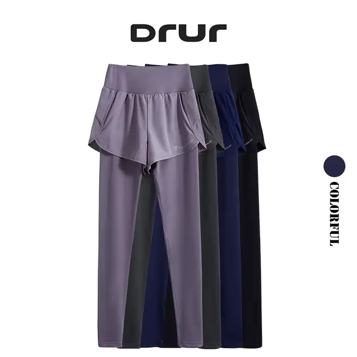 DRUR-Leggings de yoga taille haute sans couture pour femme, pantalon de sport, vêtements de sport, v
