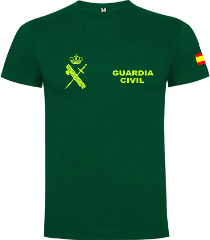 Guardia Civil-Chemise décontractée à manches courtes pour homme, 100% coton