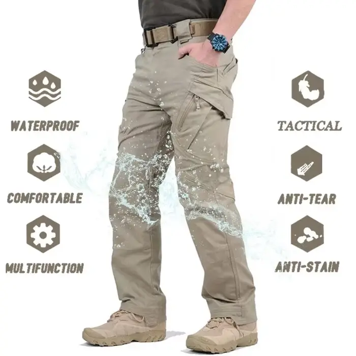 Pantalon tactique IX9 chasse randonnée classique cargo homme pantalon style chasse décontracté multi-usages
