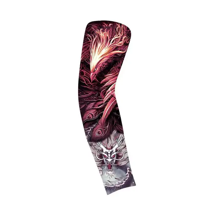 Manches de bras pour hommes à motif floral, protection UV, couvre-bras de cyclisme, protection solai