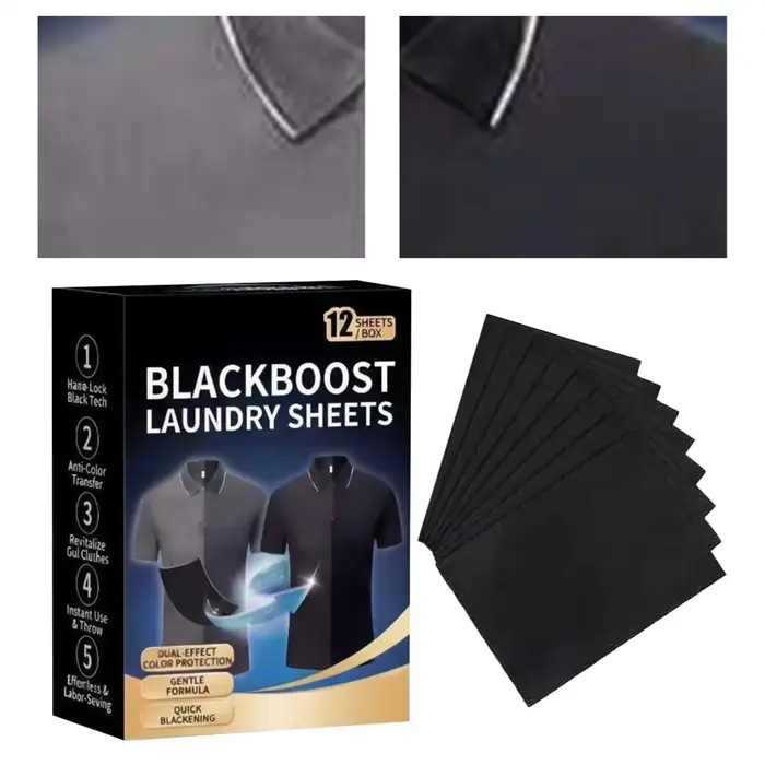 Tablettes de teinture noire pour vêtements