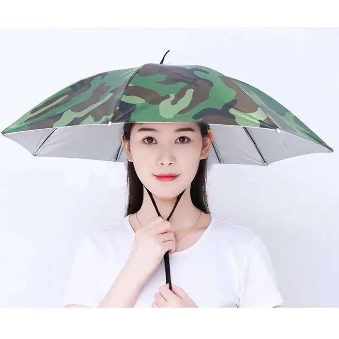 Parapluie coupe-vent pliant portable, chapeau de pêche, pare-soleil, équipement de pluie, extérieur,