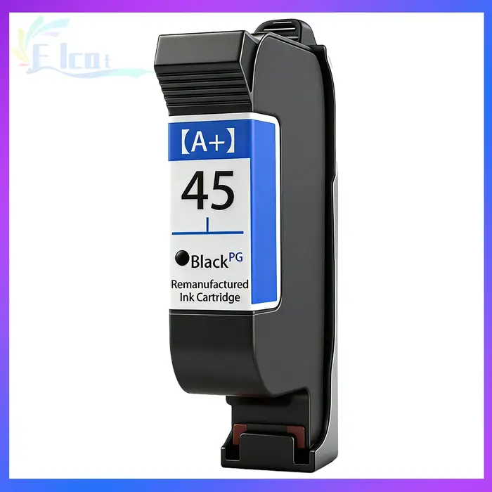 Cartouche d'encre noire remanufacturée pour imprimante jet d'encre HP 45 HP45, compatible avec HP 51