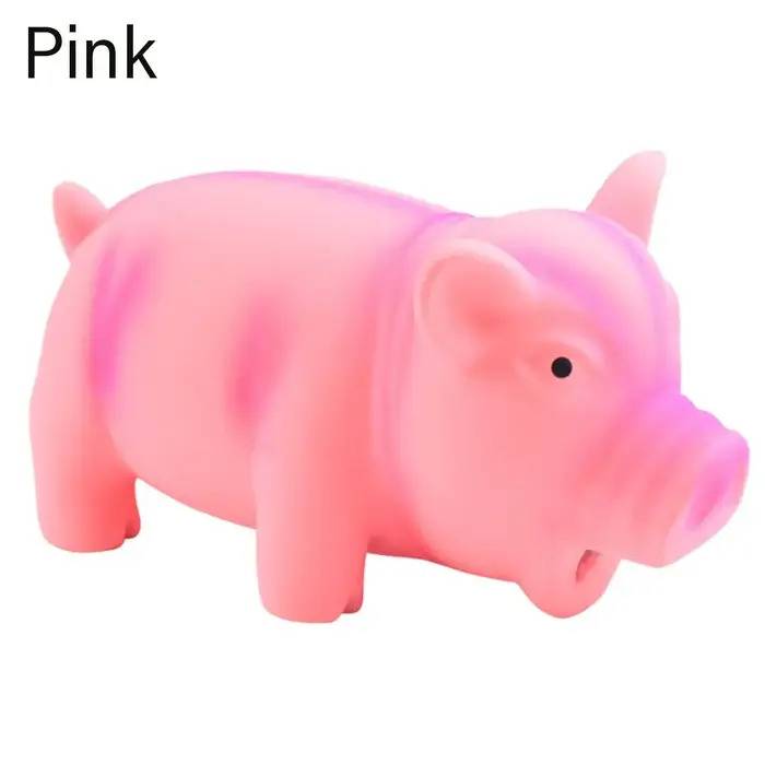 Jouets à mâcher en Latex pour animaux de compagnie, son en caoutchouc, grincement pour cochon, jouet